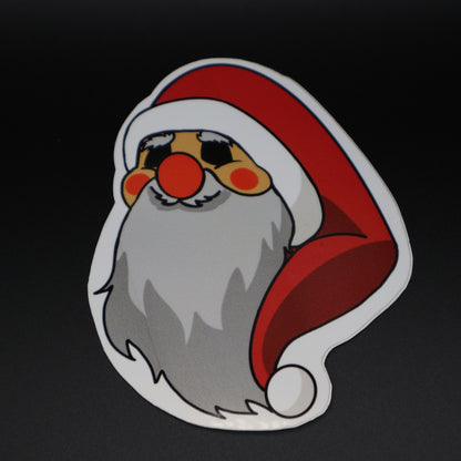 Santa Claus Clown Vinyl Sticker