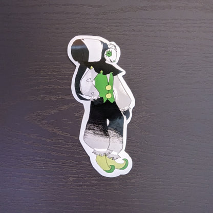 Petunia - Aromantic Skunk Clown Vinyl Sticker