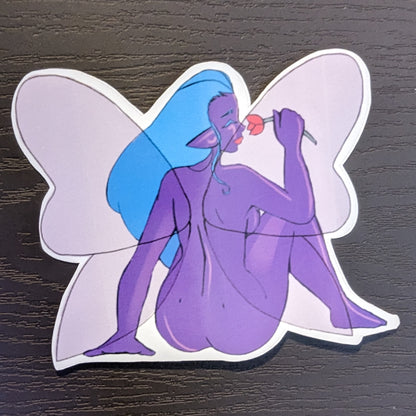 Midnight Butterfly Fairy Vinyl Sticker