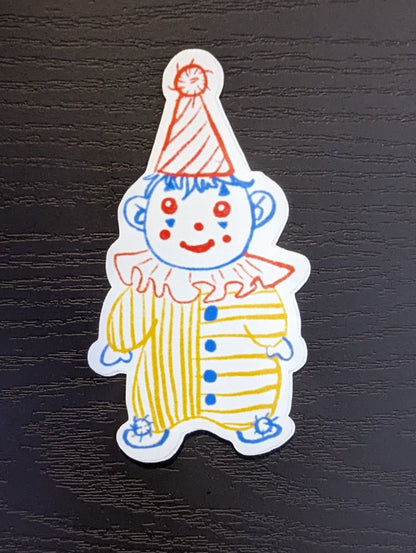 Clown Apprentice Basic Clown Vinyl Sticker