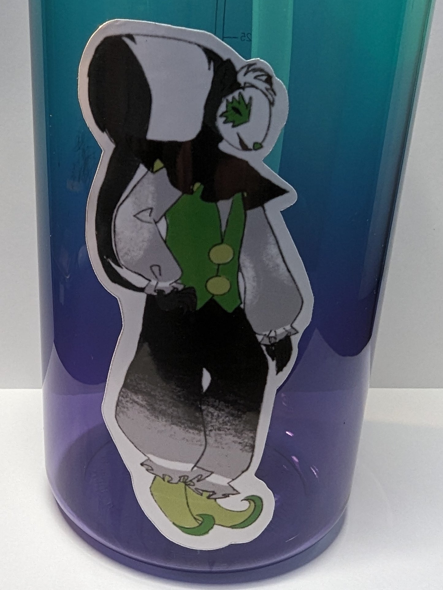 Petunia - Aromantic Skunk Clown Vinyl Sticker